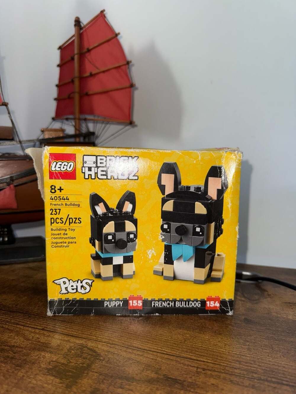 LEGO BrickHeadz Pets French Bulldog 40544 Building Kit